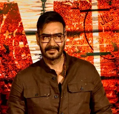 Ajay Devgn at the trailer launch of Raid 2, photographed by Bollywood Hungama